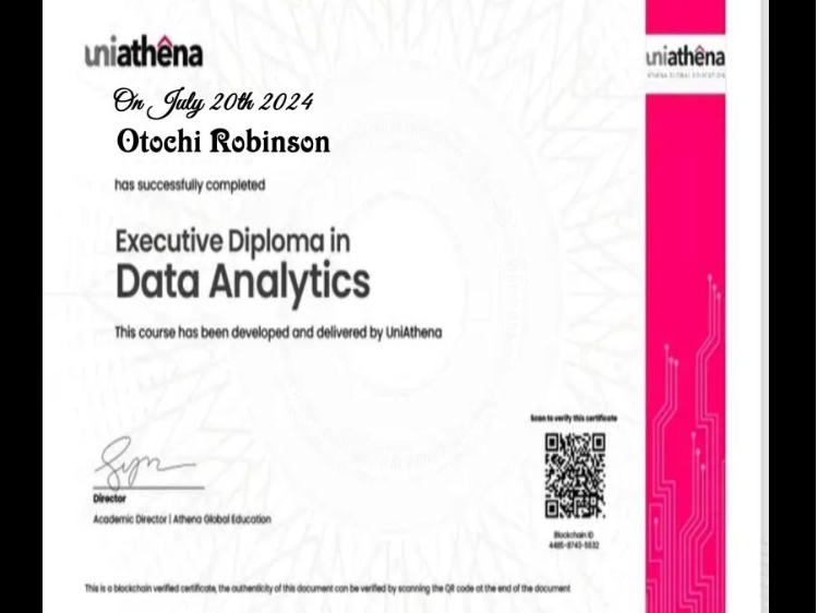 Data Analytics Certificate
